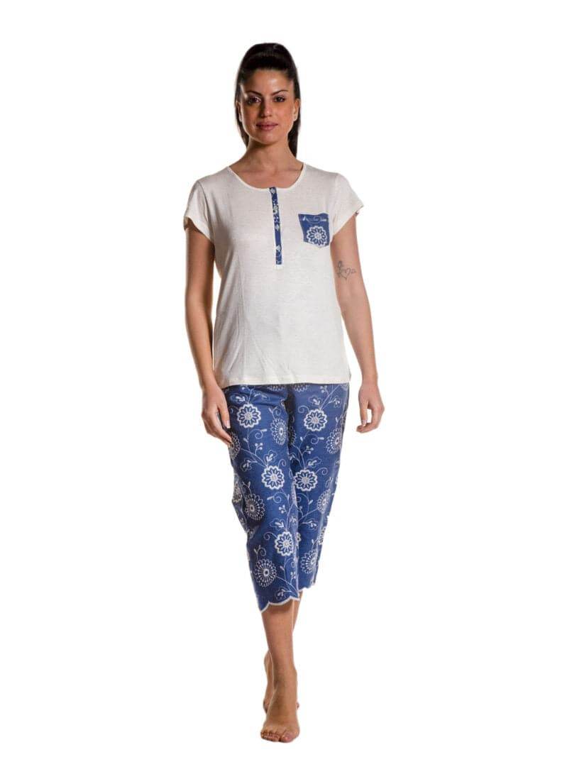 Pigiama corto Donna E2218 Fida - evabiancheria